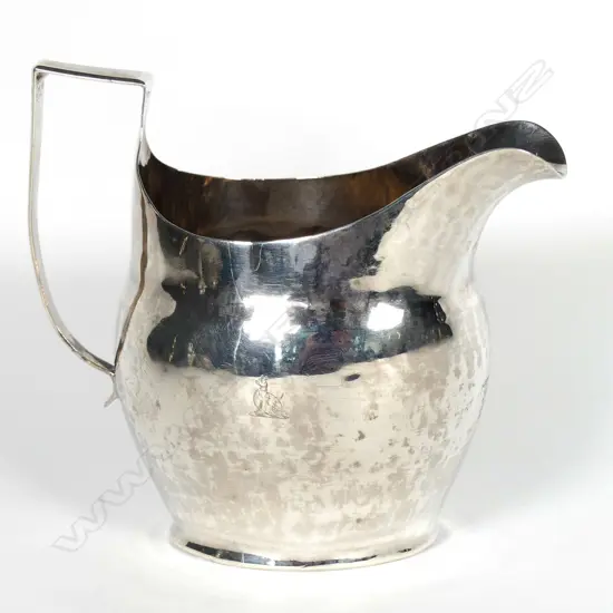 A late Georgian silver creamer