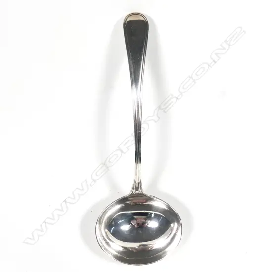 A George III silver sauce ladle