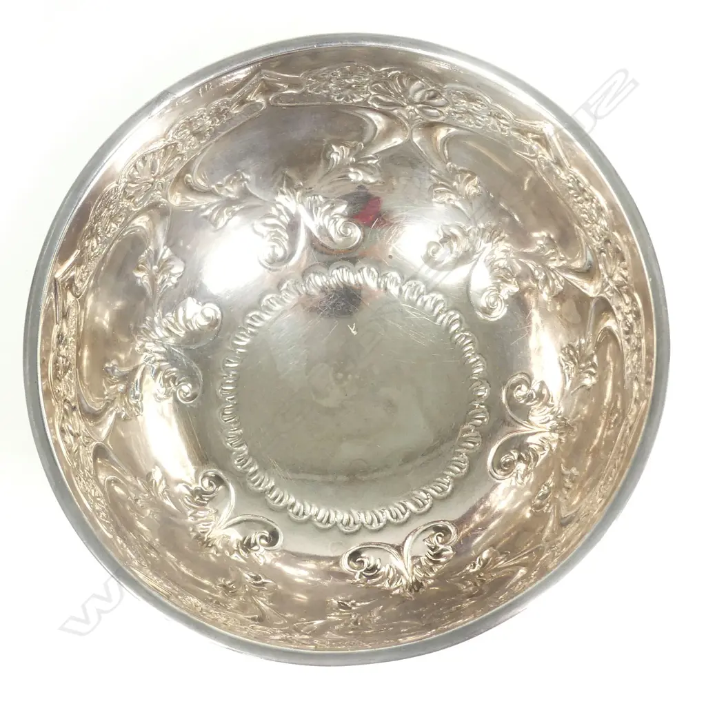 An Auckland historic Edwardian silver rose bowl Image 1++