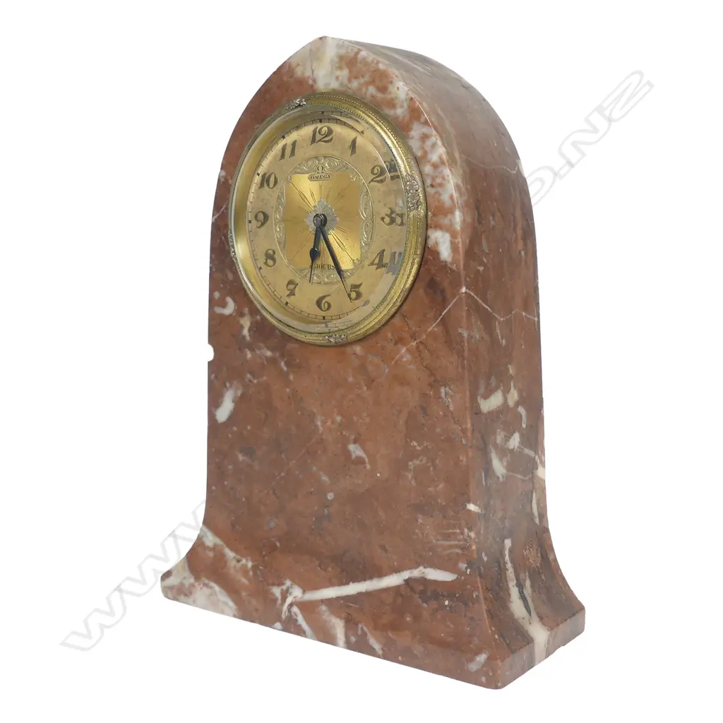 An early 20thC Omega marble lancet clock Image 1++