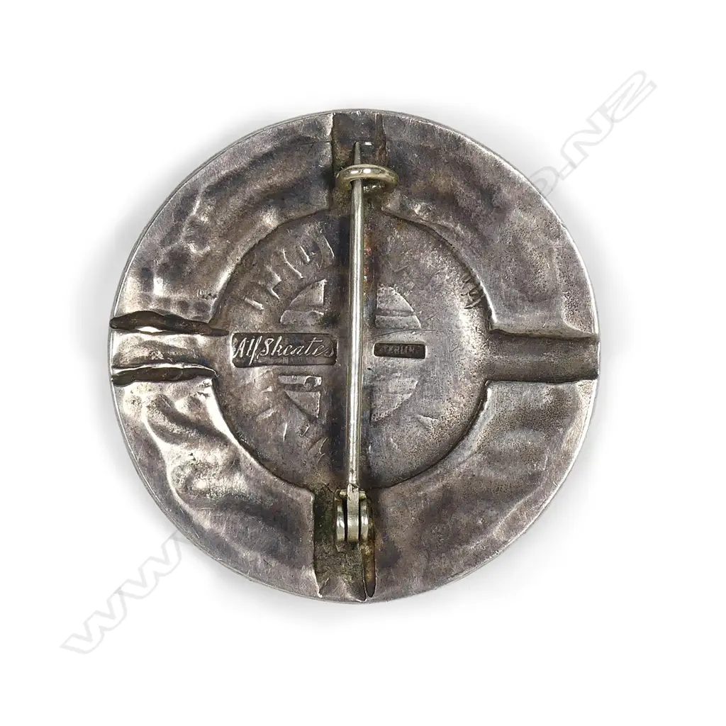 An early 20thC New Zealand silver and enamel school badge by Alf Skeates Image 1++