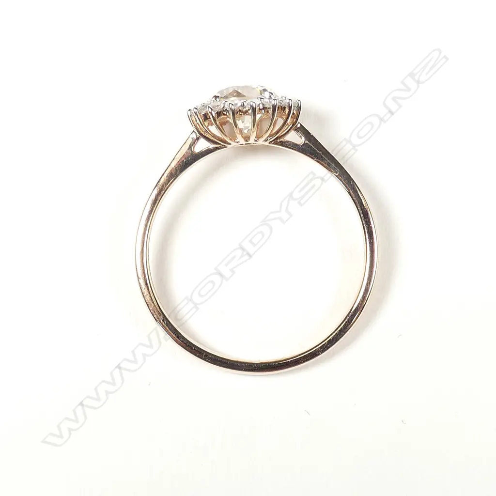 A 14ct rose gold and diamond ring Image 1++