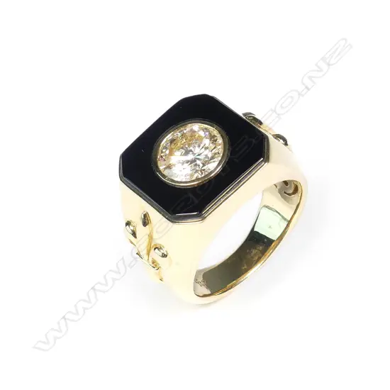 A gent's 18ct gold 2.83ct diamond solitaire ring