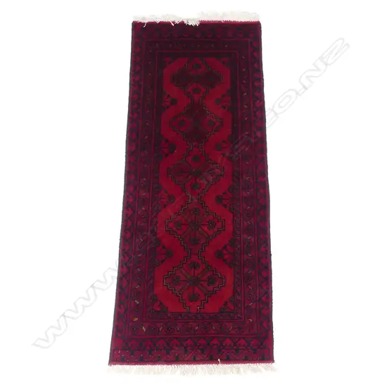 An Afghan Andkhoi hand knotted small runner