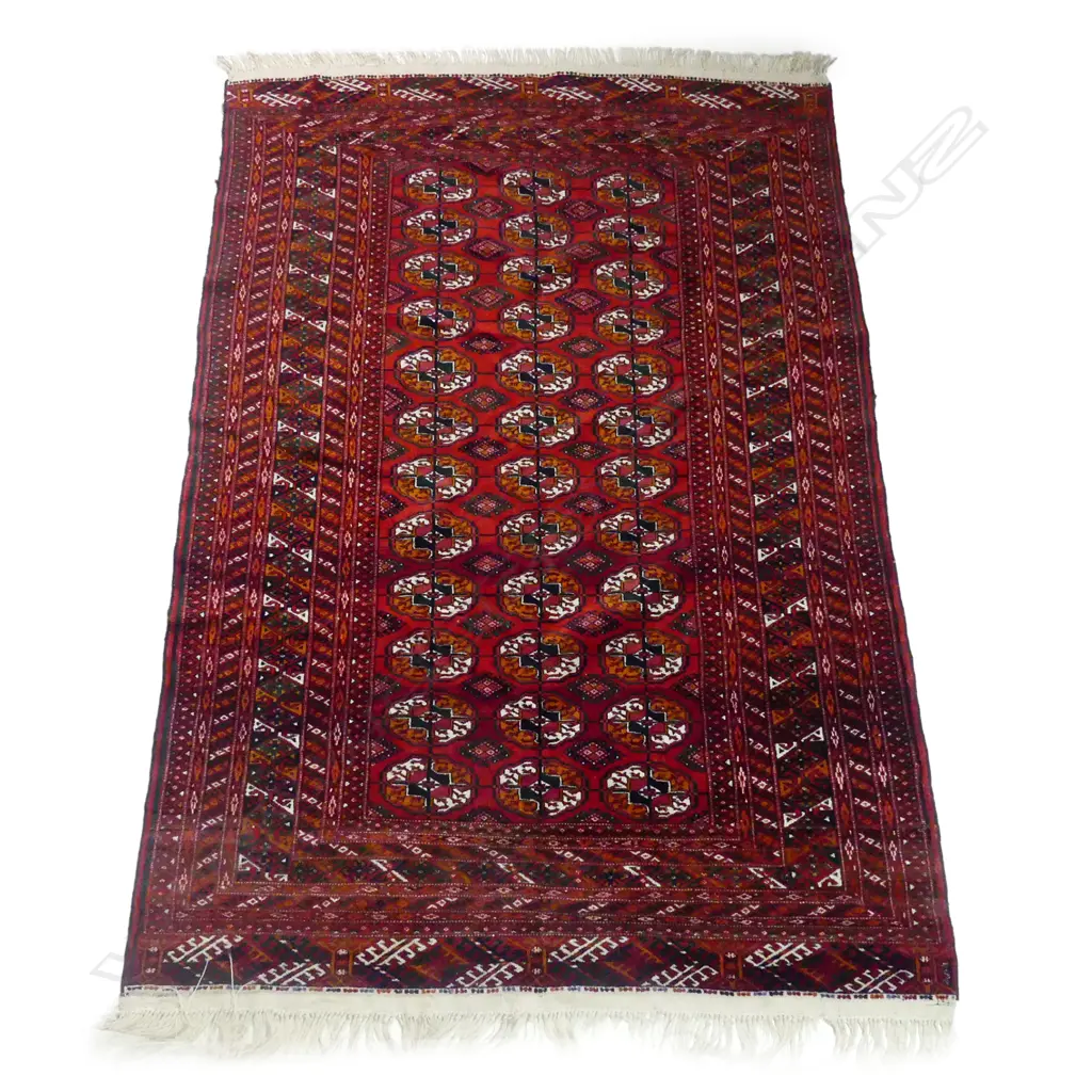 A fine all wool Turkman rug Image 1++