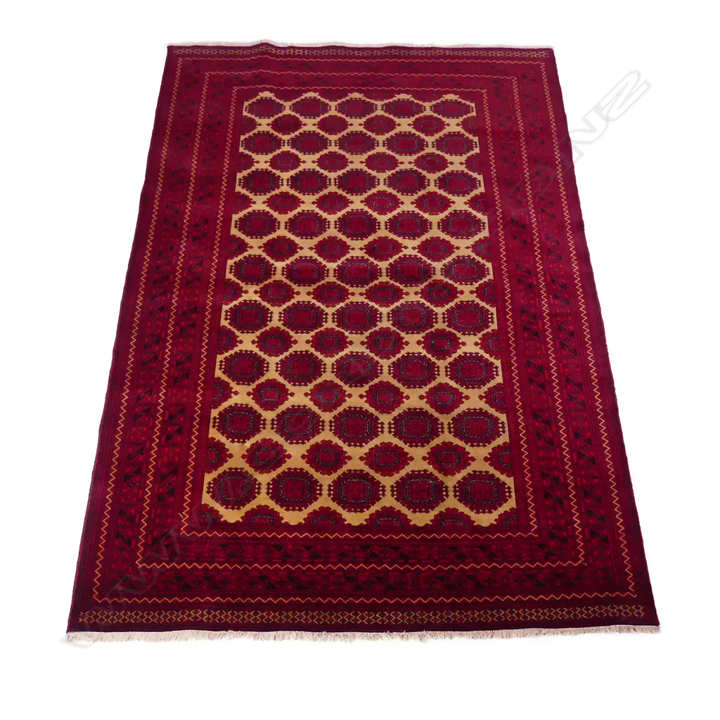A fine hand knotted Bokhara carpet Image 1++