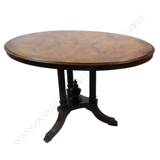 A Victorian walnut occasional table