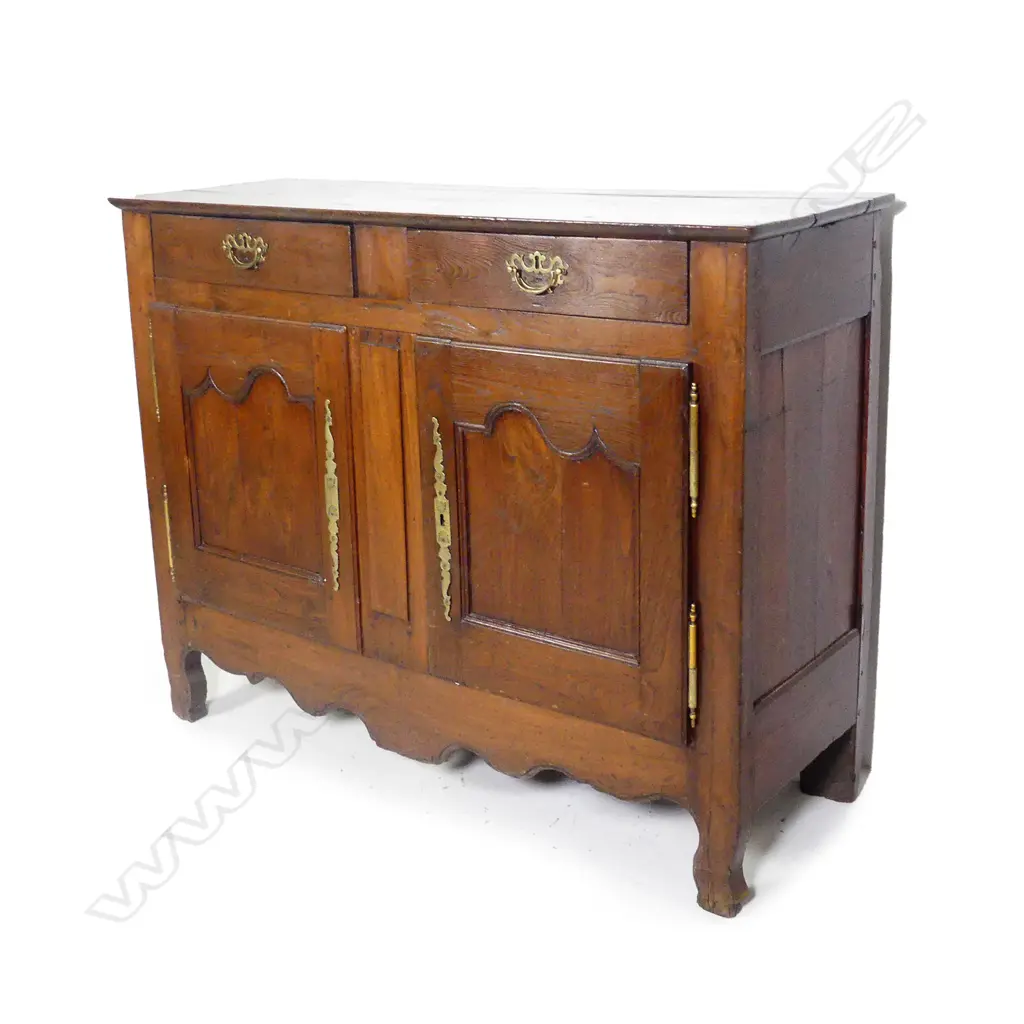 A 19thC French fruit wood dresser base Image 1++