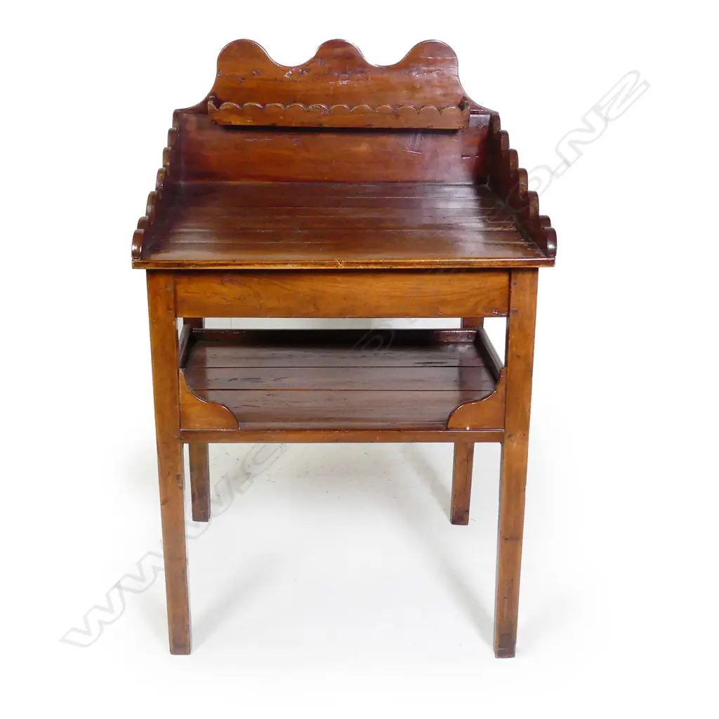 A 19thC French cherry wood gun rack table Image 1++