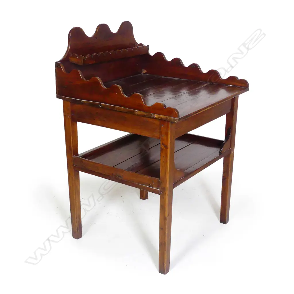 A 19thC French cherry wood gun rack table Image 1++