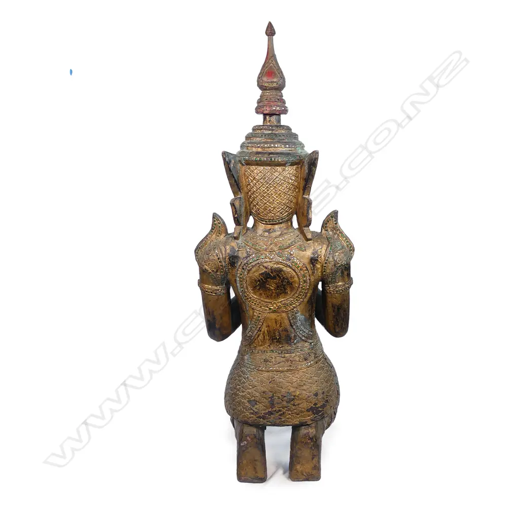 An antique life size wooden Buddha Image 1++