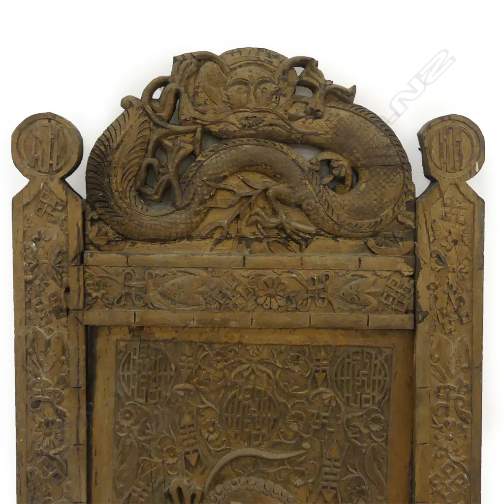 A vintage Chinese wood panel Image 1++