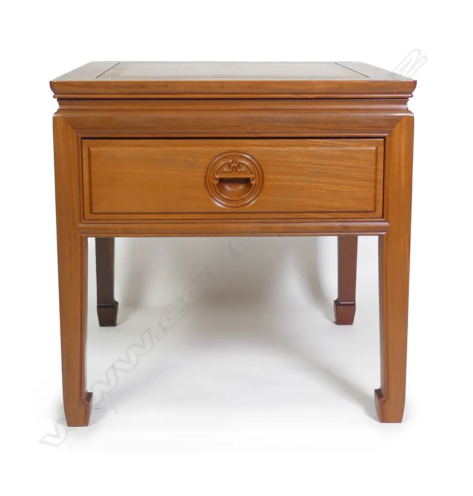 A Chinese rosewood occasional table Image 1++