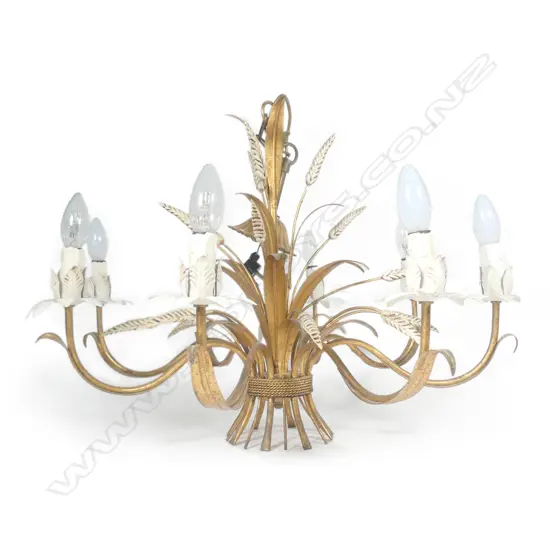 A Hollywood Regency chandelier