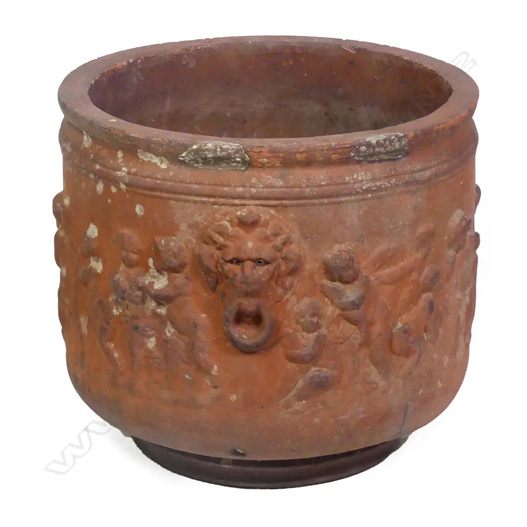 A 19thC terracotta garden pot Image 1++
