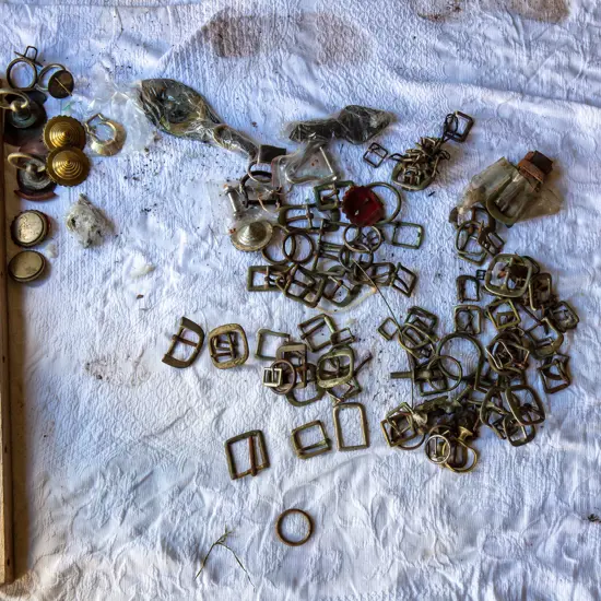 Rings clips and buckles,