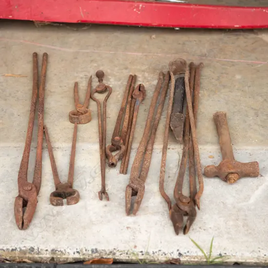 Approximately ten Forge hand tools,