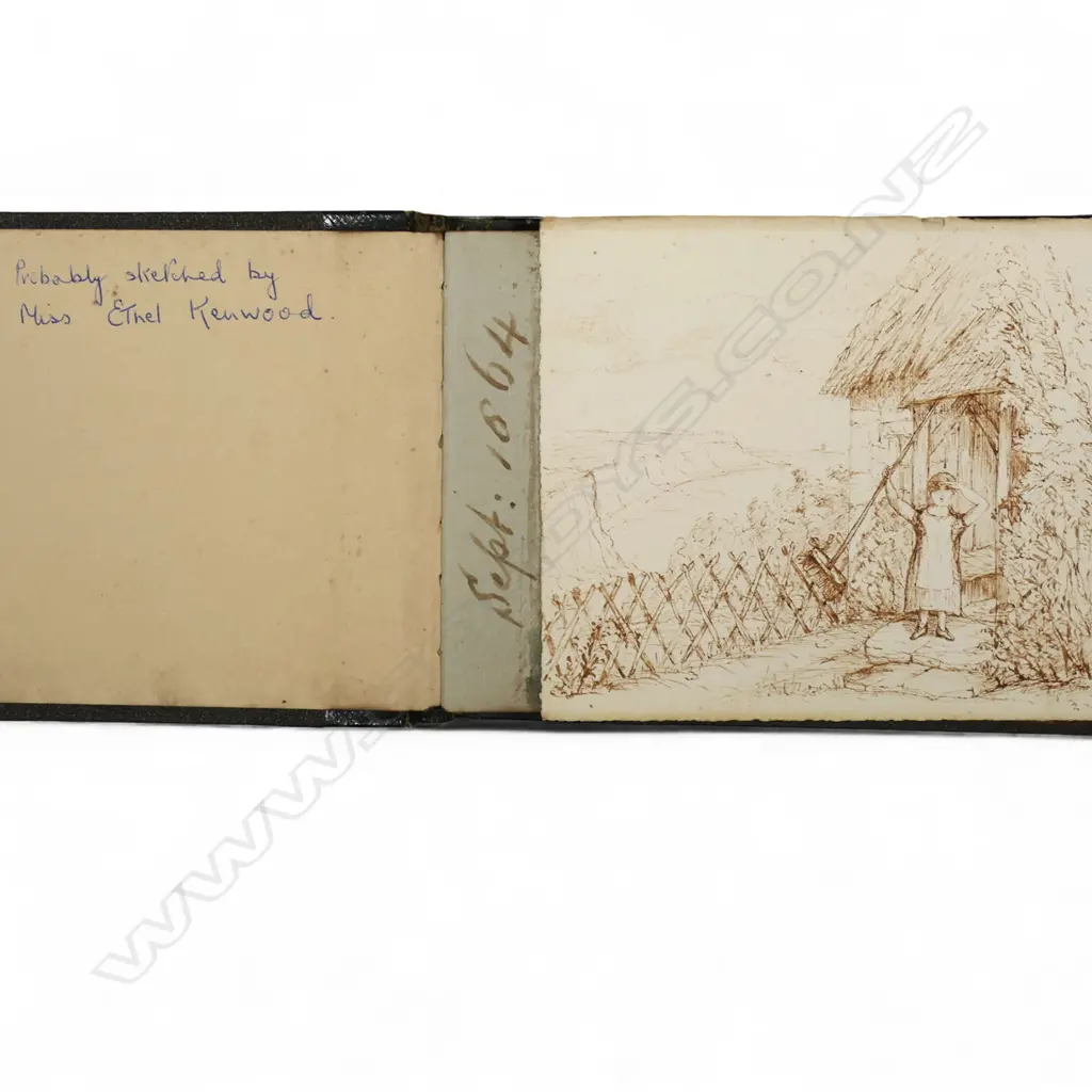 1896 decorated leather bound hand illustrated and written book 'Ye Olde Alphabet of Shrewsbury', Image 1++