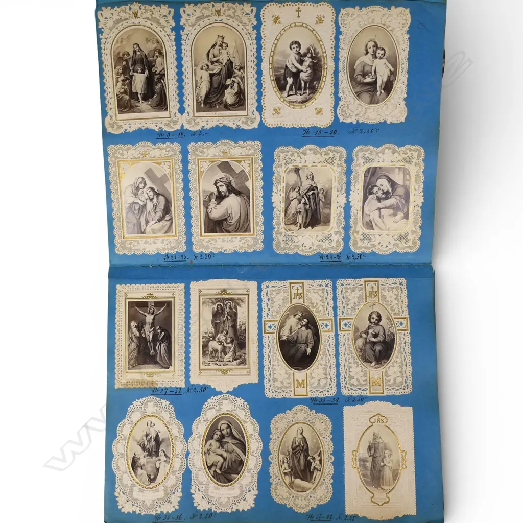 An album of 19thC French holy cards, Image 1++
