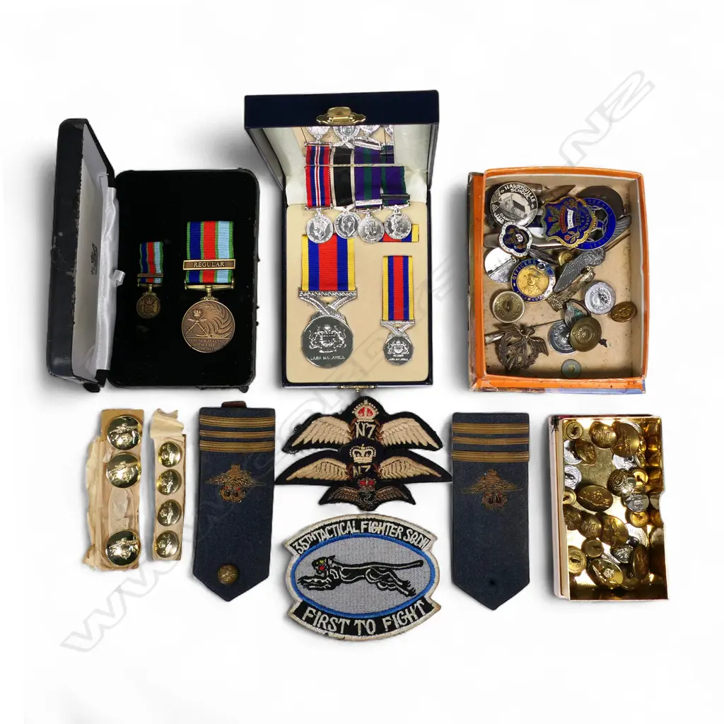 A collection of medals badges and ephemera pertaining to Sqn. Leader Roger I.F. Garrett 72285, Image 1++