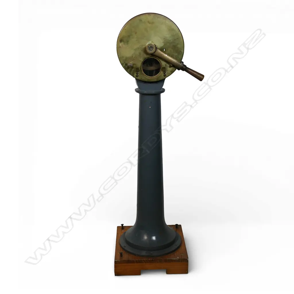 Antique Chadburn's of Liverpool ship's brass telegraph on stand, Image 1++