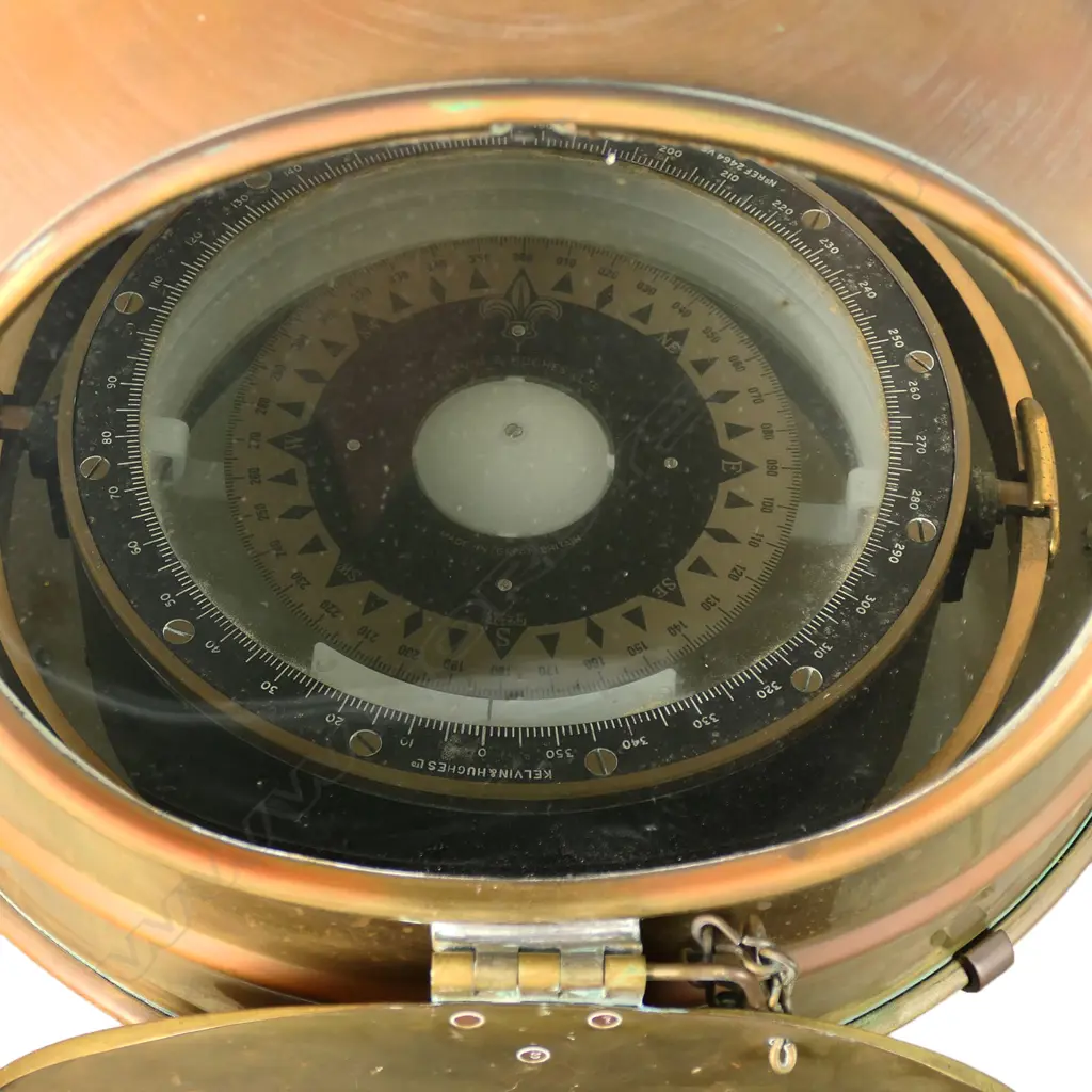 Antique 38" Kelvin Hughes binnacle compass, Image 1++