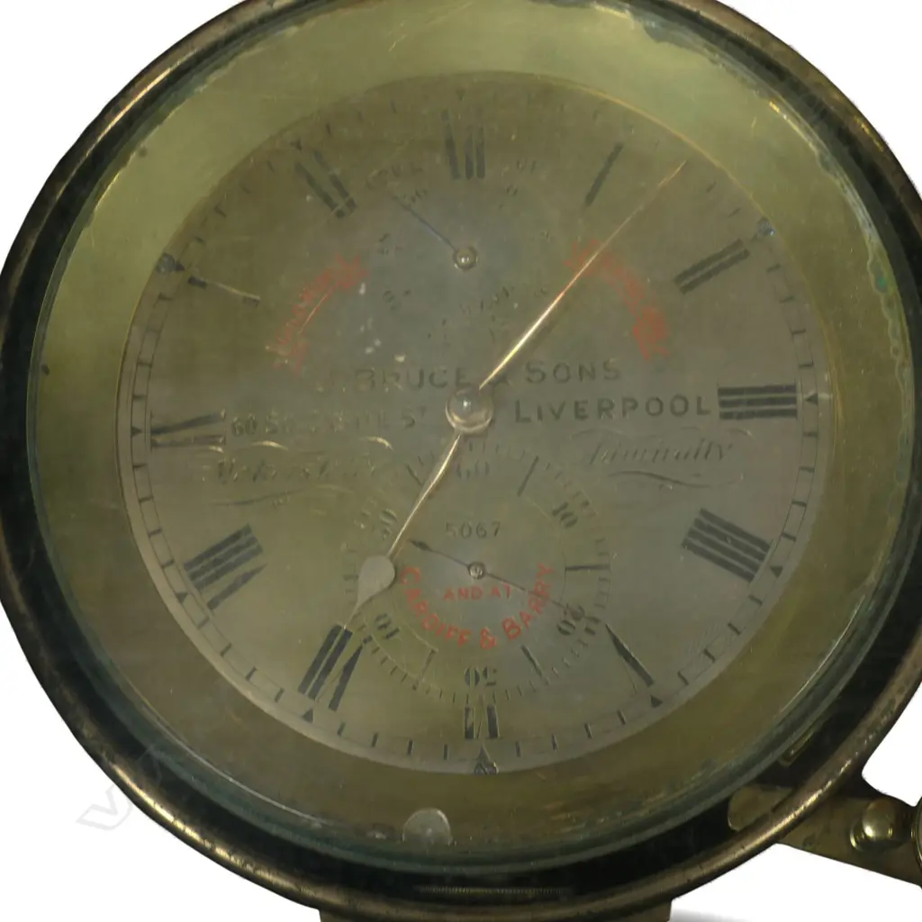 A Victorian c.1890 marine chronometer by J Bruce and Sons Image 1++
