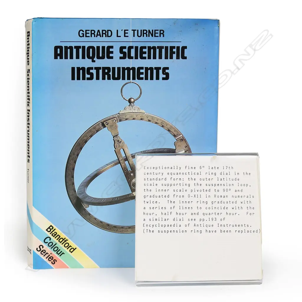 A good c. brass universal equinoctial ring dial, English, Image 1++