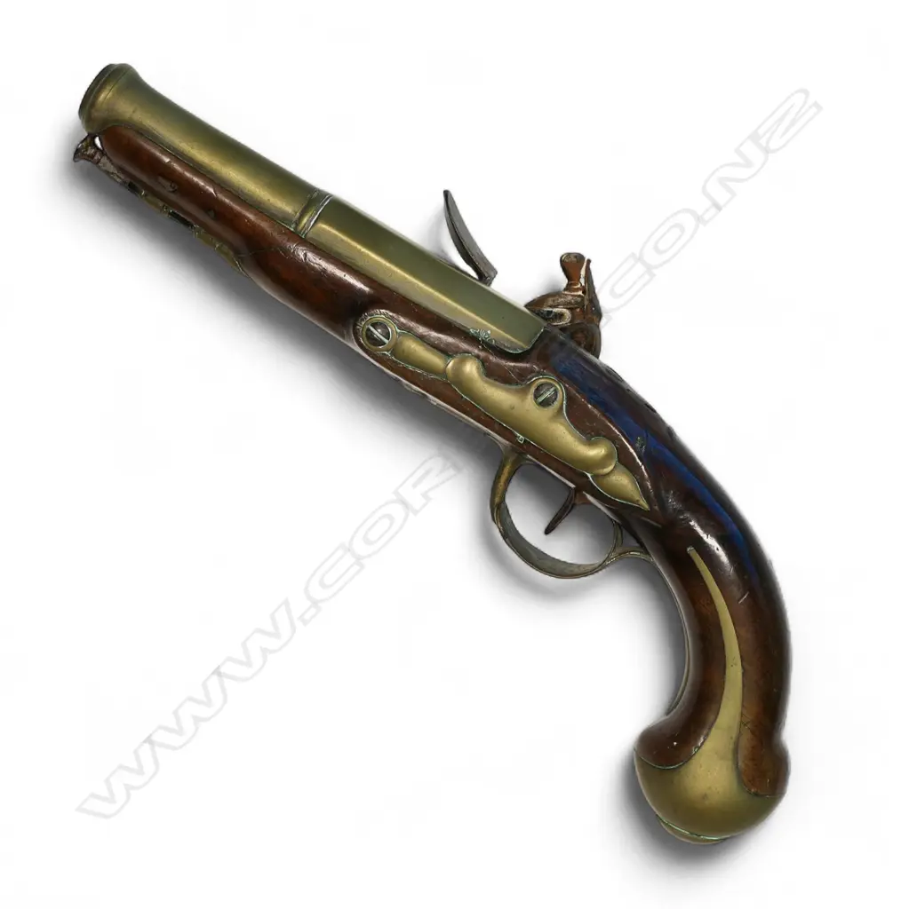 An 18thC flintlock pistol, Image 1++