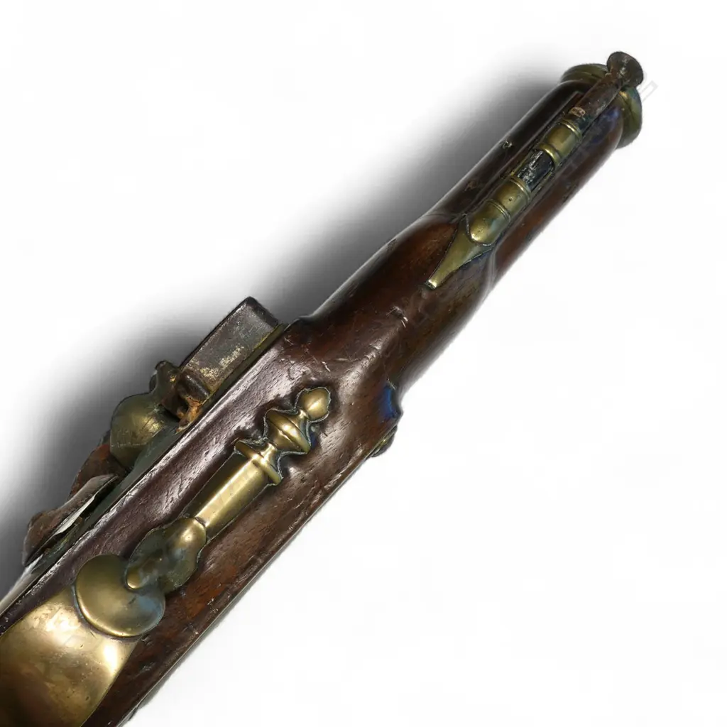 An 18thC flintlock pistol, Image 1++