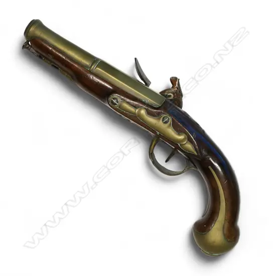 An 18thC flintlock pistol,