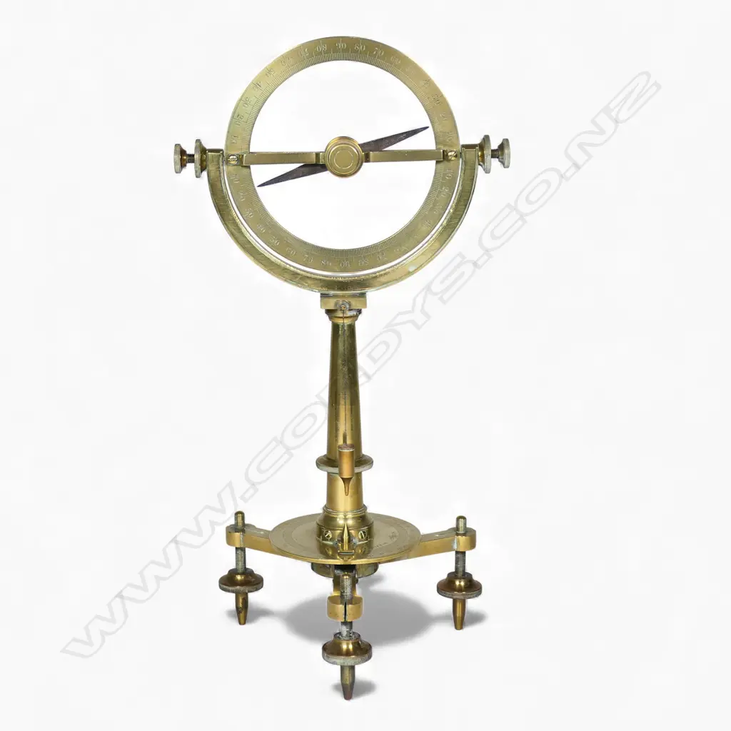 A c.1900 Griffin of London brass Dip Circle, Image 1++