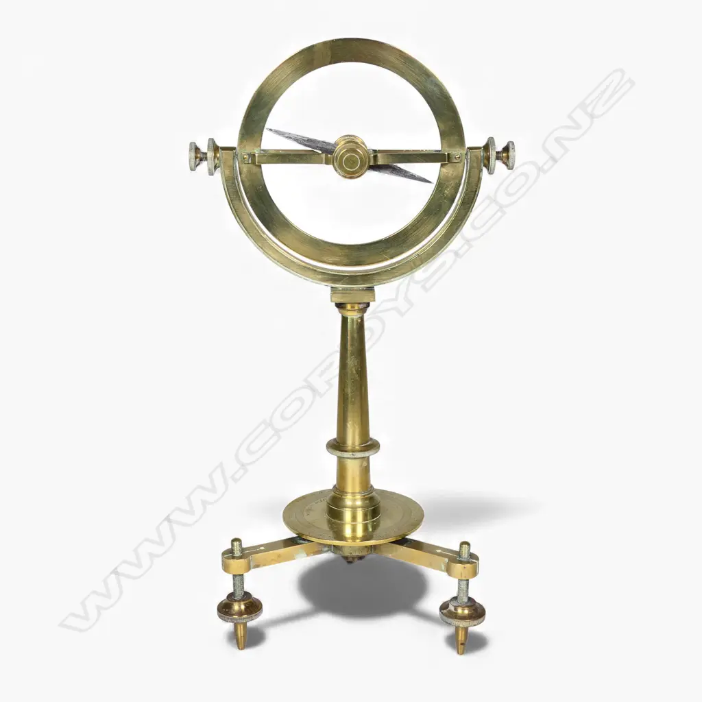 A c.1900 Griffin of London brass Dip Circle, Image 1++