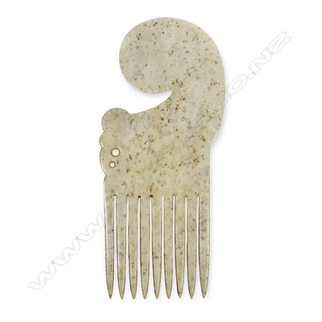 David Tuart carved solid whalebone heru comb Image 1++