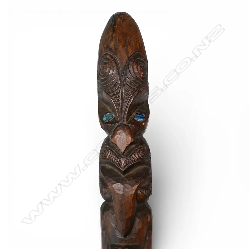 A 20thC wooden Pou, Image 1++