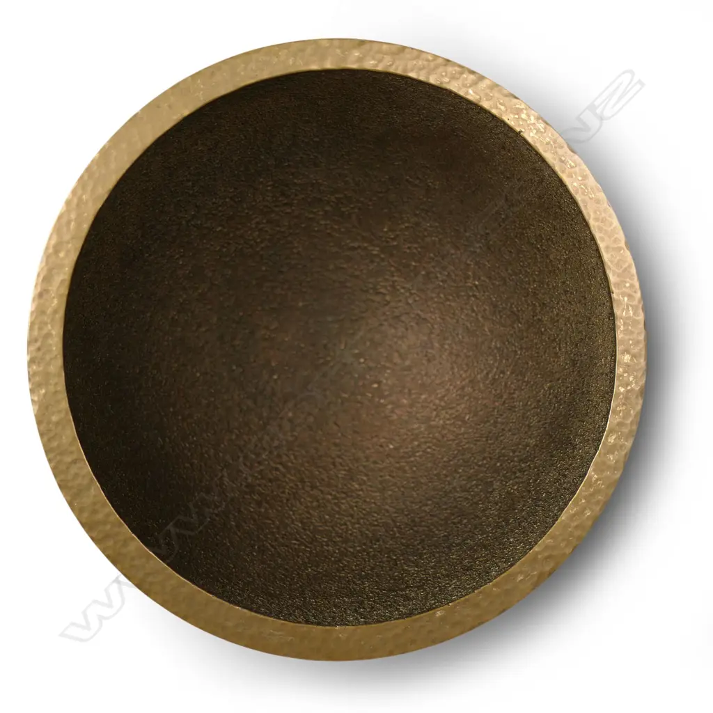 Paul Mason (NZ) small patinated bronze crucible, Image 1++