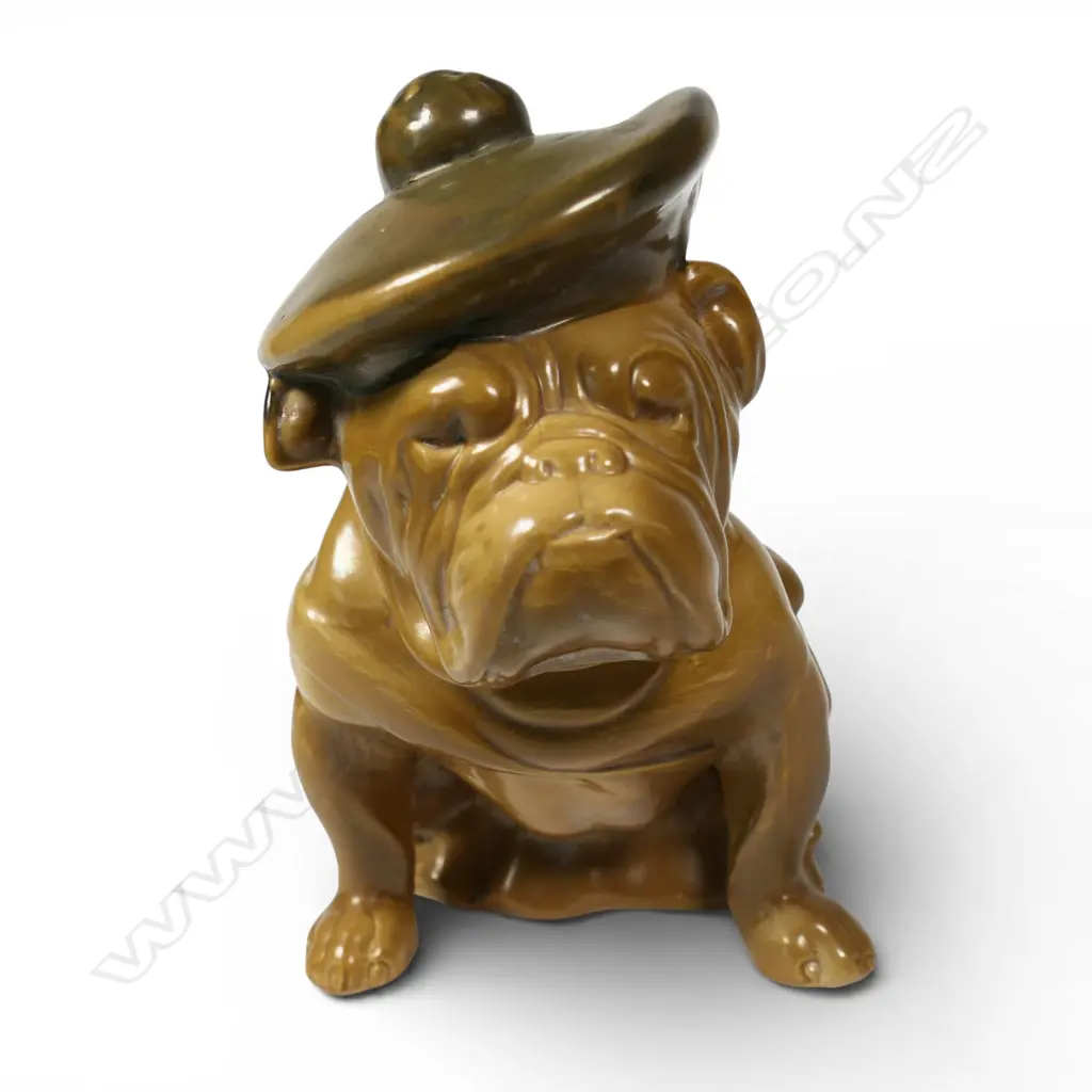 A Royal Doulton World War I bulldog in khaki tone, Image 1++
