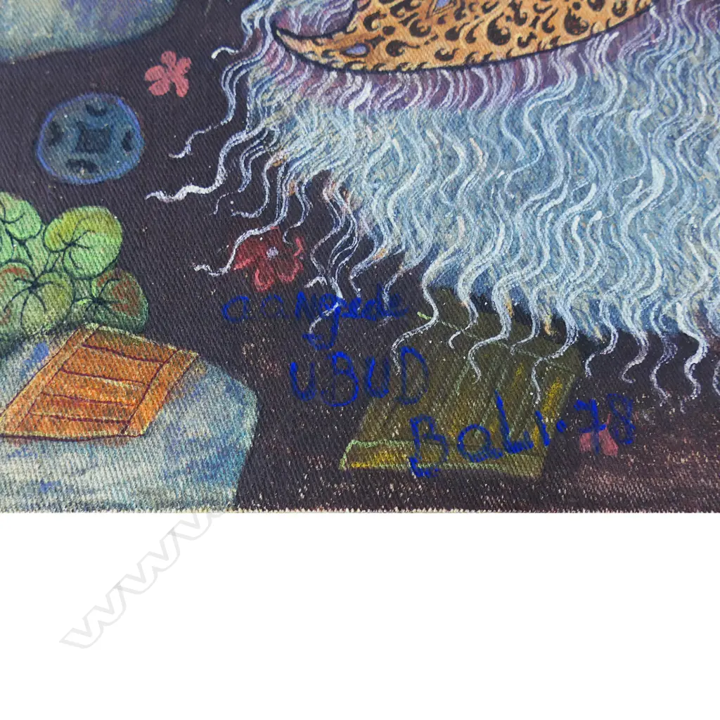 Anak Agung Gede Sorbrat (1911-1992) 'Masked Balinese Dancers, Image 1++