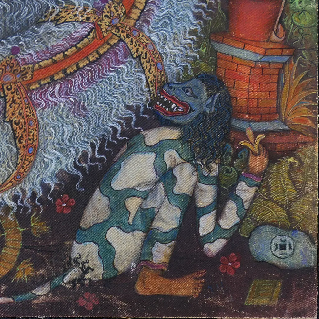 Anak Agung Gede Sorbrat (1911-1992) 'Masked Balinese Dancers, Image 1++