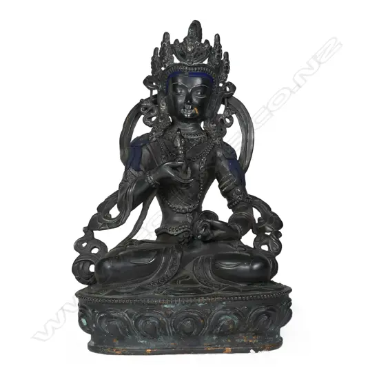 A 19thC Tibetan Vajra Sattva figure,