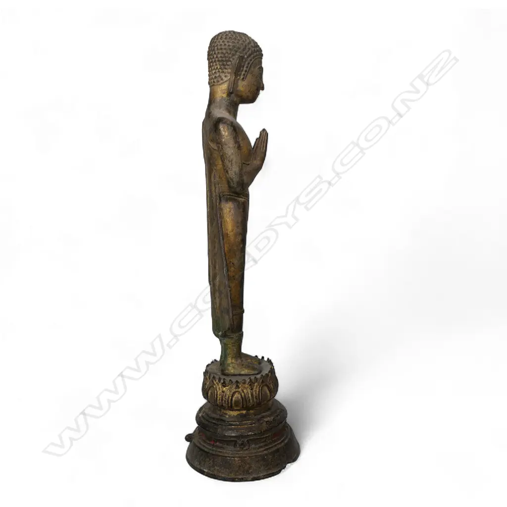 An 18thC Thai bronze Buddha Sakyamuni, Image 1++