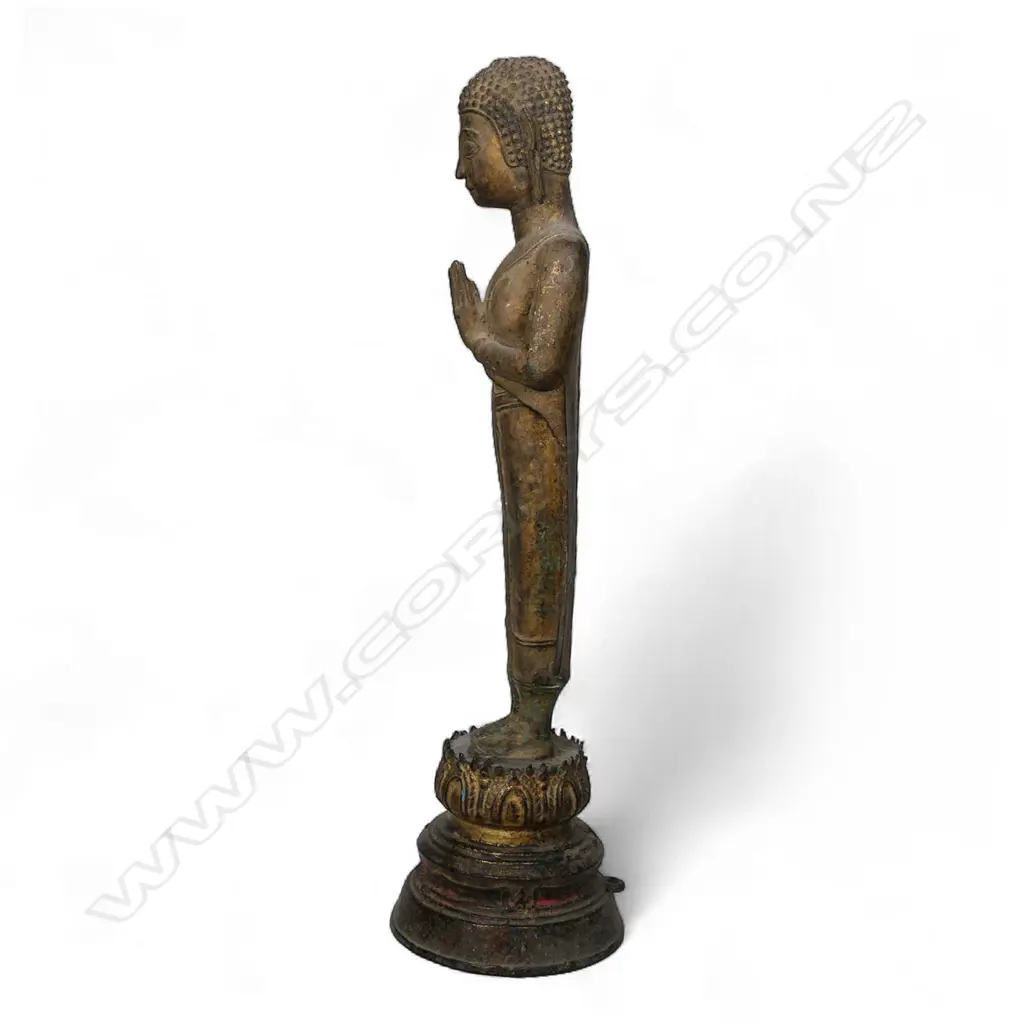 An 18thC Thai bronze Buddha Sakyamuni, Image 1++