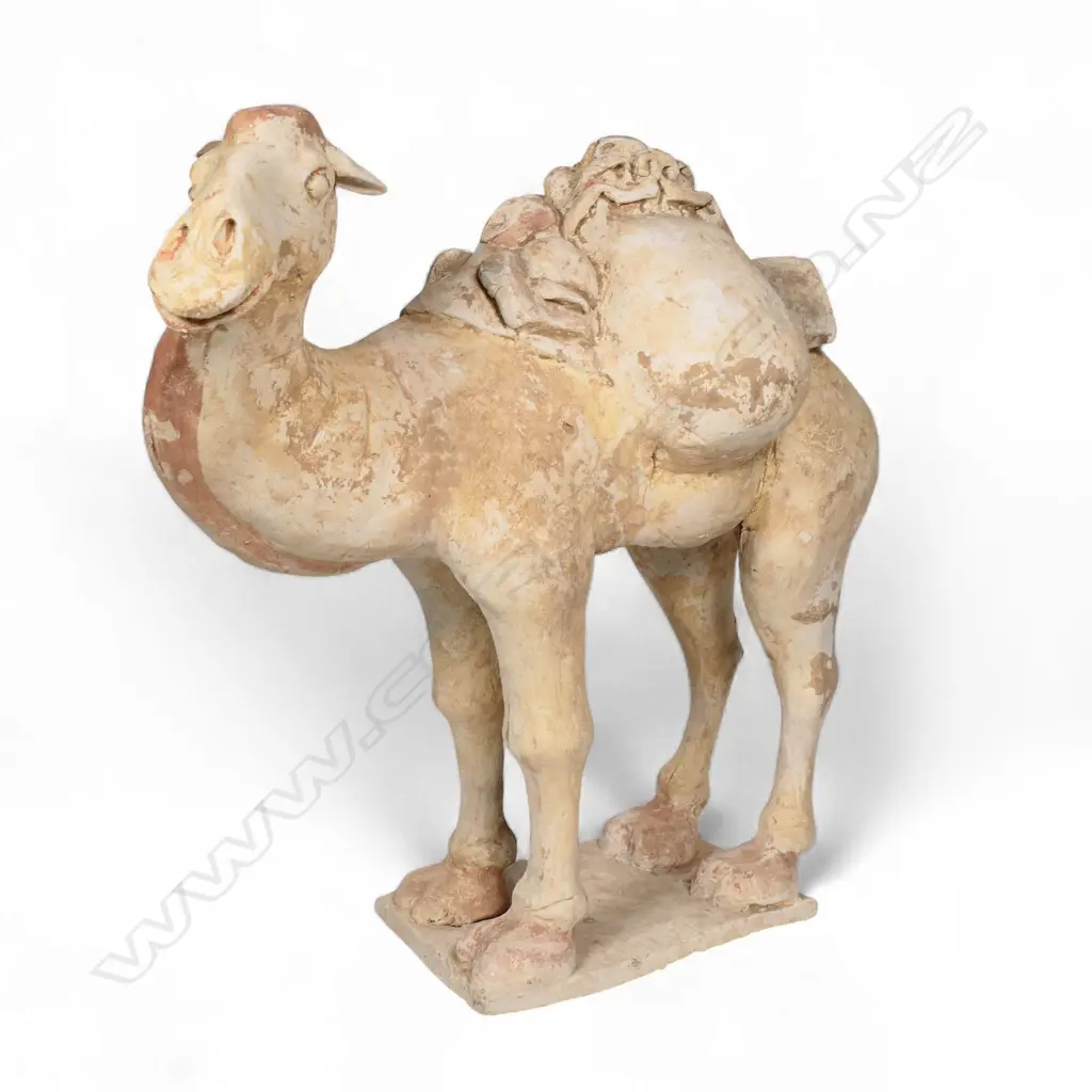 A reputedly Han Dynasty pottery horse and rider, Image 1++