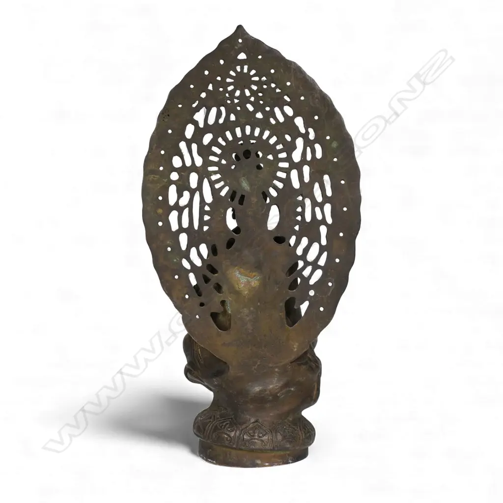 A 19thC Chinese bronze seated Guan Yin, Image 1++