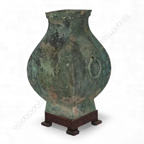 An old Chinese bronze vase,