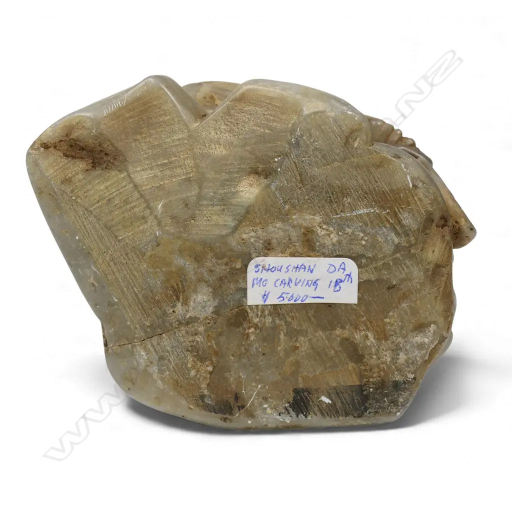 A Chinese carved soapstone of Da Mo, Image 1++