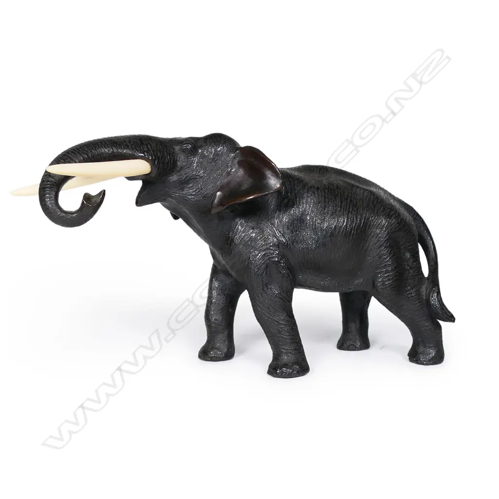 A Japanese bronze elephant, Image 1++