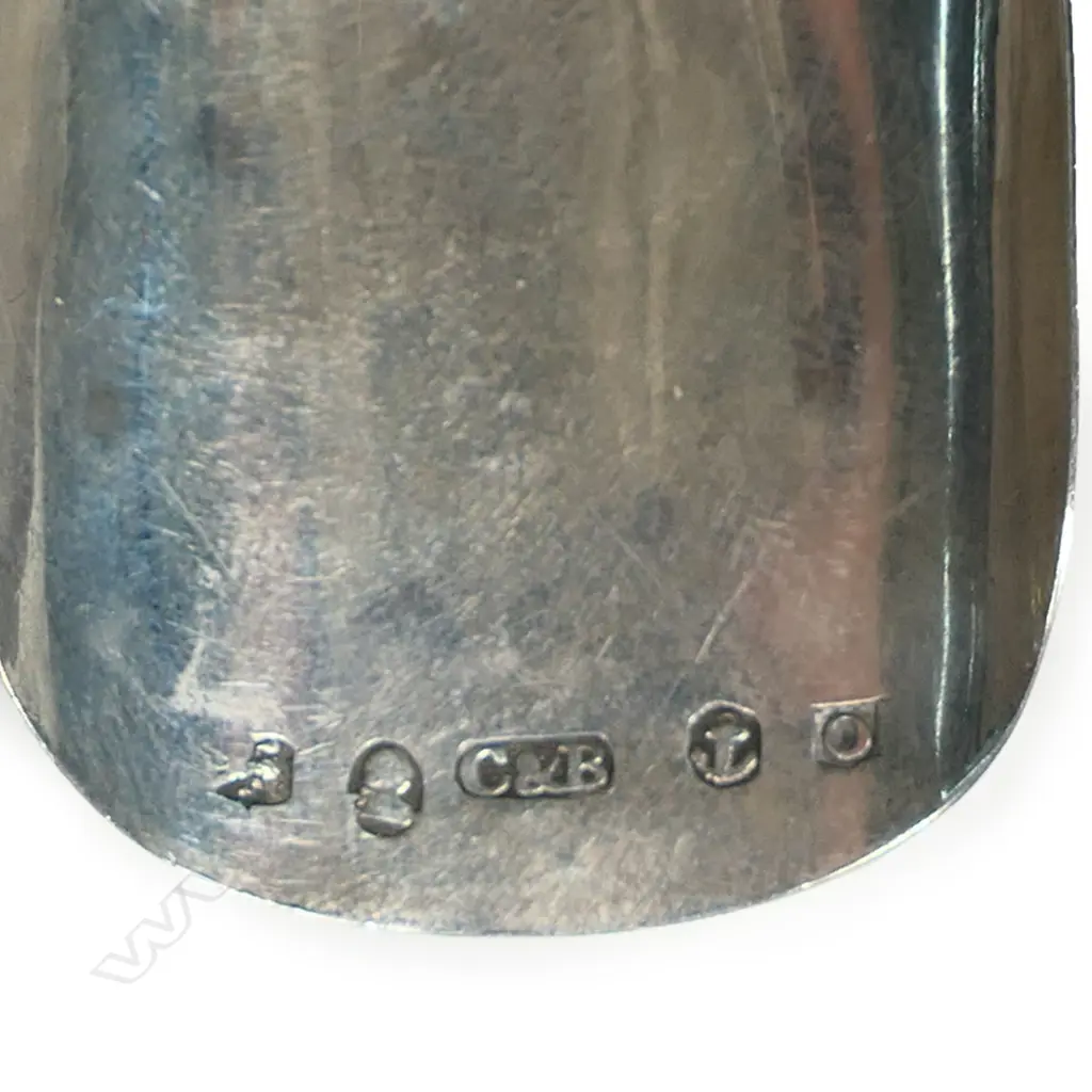 A George III silver and ivory handled caddy spoon, Image 1++