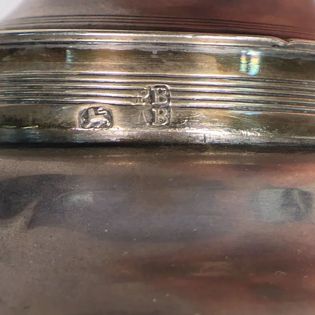 A George III silver crested wine funnel, Image 1++