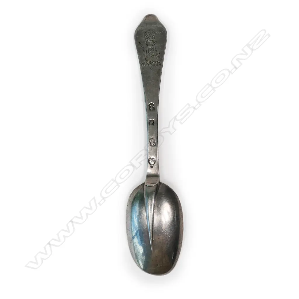 William III silver dog nose spoon, Image 1++